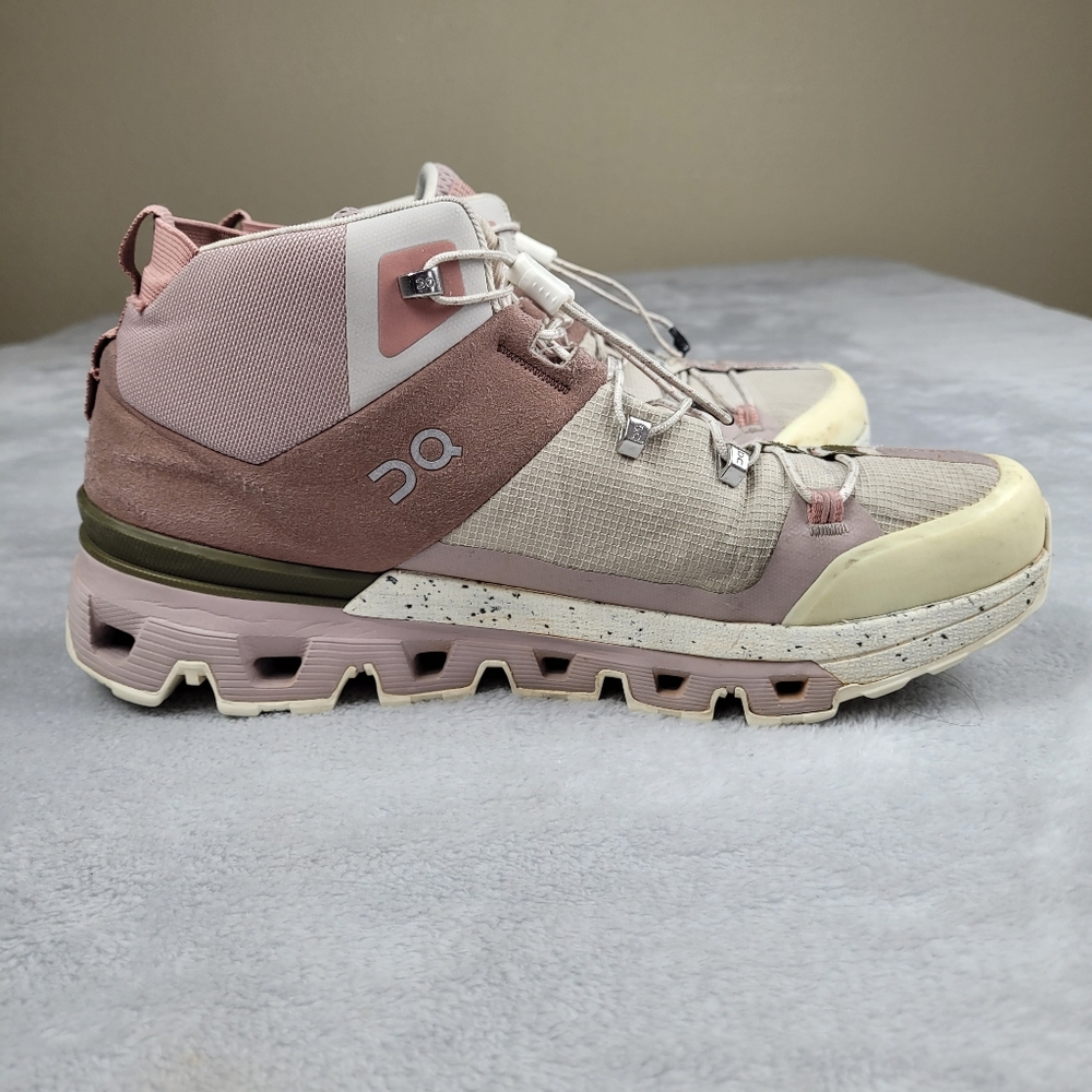 ON Cloud Cloudtrax Hiking Boots Shoes Rose Ivory Women’s Size 9.5 - Picture 7 of 14
